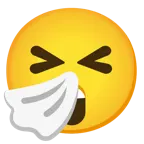 zadziwiona twarz + kichająca twarz