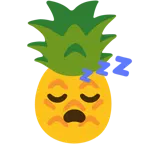 uyuyan yüz + ananas