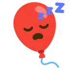 uyuyan yüz + balon