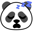 uyuyan yüz + panda