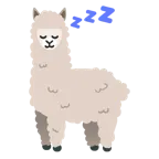 uyuyan yüz + lama