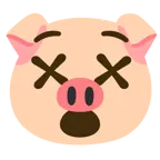 benommenes Gesicht + Schweinegesicht