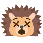 benommenes Gesicht + Igel