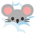 face in clouds + mouse face