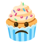 biraz asık surat + cupcake