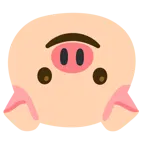 cara al revés + cara de cerdo
