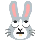 face with rolling eyes + rabbit face