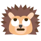 face with rolling eyes + hedgehog