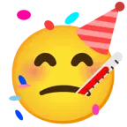 Gesicht mit Fieberthermometer + Partygesicht