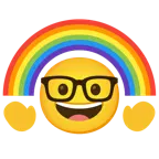 Strebergesicht + Regenbogen