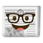 Strebergesicht + Zeitung