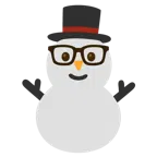 Strebergesicht + Schneemann ohne Schneeflocken