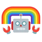 Roboter + Regenbogen