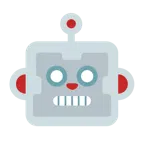 Roboter + Affengesicht