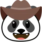 Gesicht mit Cowboyhut + Panda