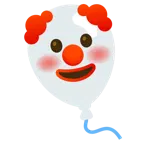 cara de payaso + globo