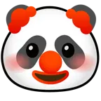 cara de payaso + panda