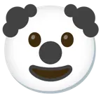 cara de payaso + corazón negro