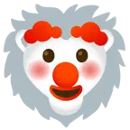 cara de payaso + león