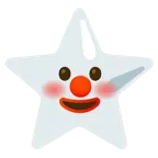 cara de payaso + estrella
