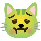 würgendes Gesicht + Katzengesicht