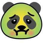 würgendes Gesicht + Panda