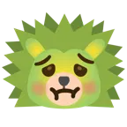 würgendes Gesicht + Igel