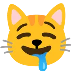 salya akıtan yüz + kedi yüzü
