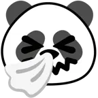 niesendes Gesicht + Panda