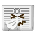 niesendes Gesicht + Zeitung