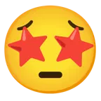 وجه بعينين على شكل نجمة + وجه متأمل