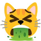 kotzendes Gesicht + Katzengesicht