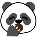 cara de bostezo + panda