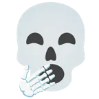 cara de bostezo + calavera