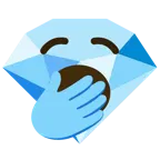 yawning face + gem stone