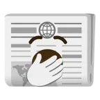 cara de bostezo + periódico