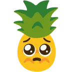 yalvaran yüz + ananas