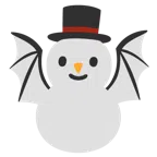 Fledermaus + Schneemann ohne Schneeflocken