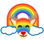Hirsch + Regenbogen