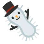 microbio + muñeco de nieve