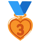 palo de corazones + medalla de bronce
