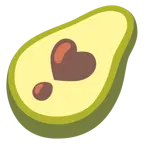 exclamación de corazón + aguacate
