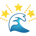 Welle + funkelnder Stern