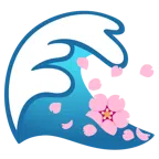 Welle + Kirschblüte