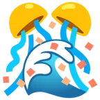 Welle + Konfettiball