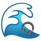 Welle + Kopfhörer