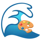Welle + Mischpalette