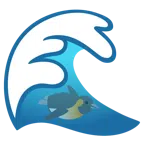 Welle + Pinguin