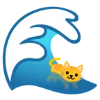 Welle + Katzengesicht