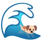 Welle + Hundegesicht